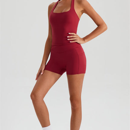 The Glee Halter Tank Top Shorts 2-Piece Set