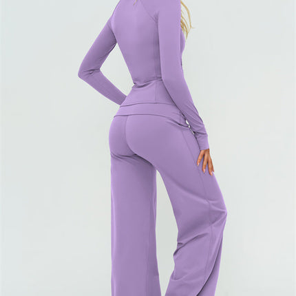 The Twirl Zip Jacket Halter Tank Top Leggings 3-Piece Set