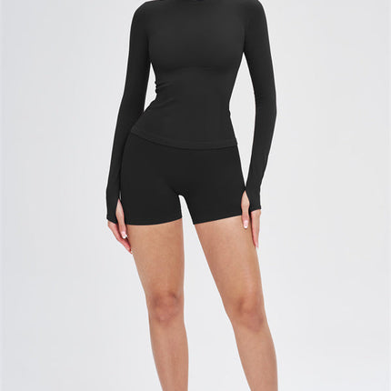The Whim Long Sleeve T-shirt Shorts 2-Piece Set