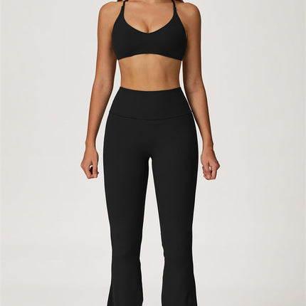 The Lily Sports Bra Flared Leggings 2-Piece Set