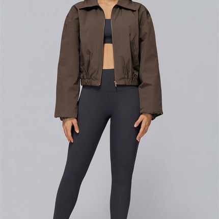 The Elle Form Crop Zip Jacket