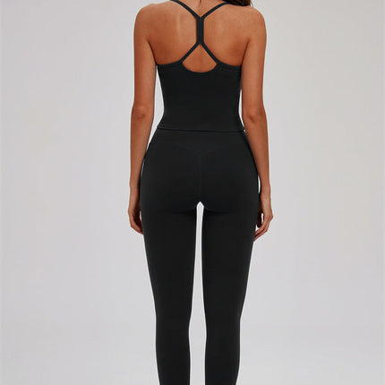The Svelte Cross Back Tank Top Leggings 2-Piece Set