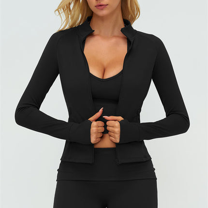 The Twirl Zip Jacket Halter Tank Top Leggings 3-Piece Set