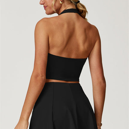 The Boost Halter Crop Top