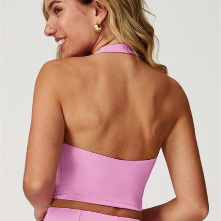 The Boost Halter Crop Top