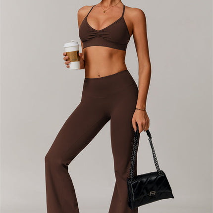 The Delicate Sports Bra Flared Leggings 2-Piece Set