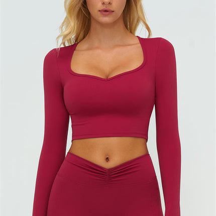 The Lushness Long Sleeve Crop top Shorts 2-Piece Set