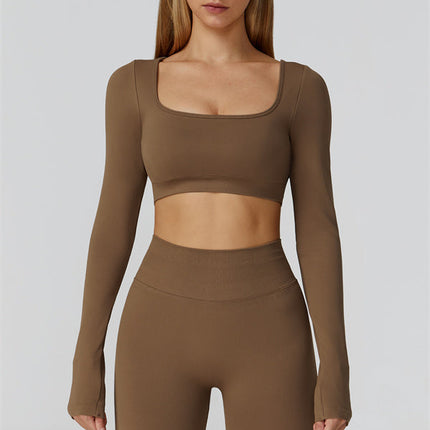 The Reign Long Sleeve Crop Top Leggings 2-Piece Set
