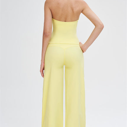 The Stride Crop Top Straight Leg Pants 2-Piece Set