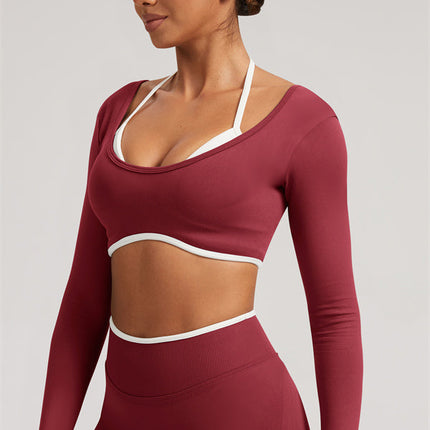 The Elevate Long Sleeve Crop top Leggings 2-Piece Set
