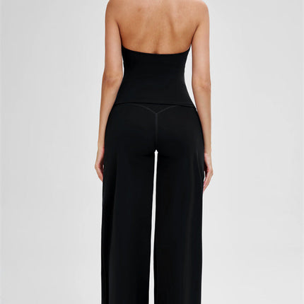 The Stride Crop Top Straight Leg Pants 2-Piece Set