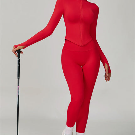 The Empower Jacket Sports Bra Leggings 3-Piece Set