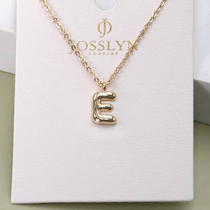 BALLOON BUBBLE PERSONALIZED INITIAL NECKLACE | 80N108