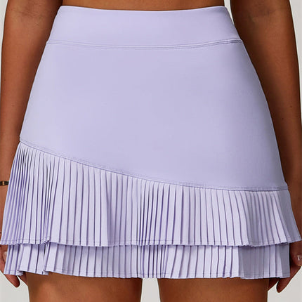 The Lavish Cut-out Crop Top Tennis Skirt 2-Piece Set