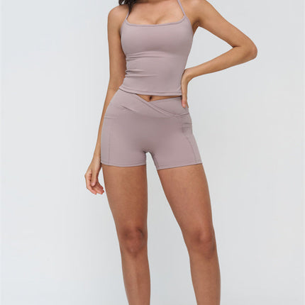 The BoldFit Crop Top Shorts 2-Piece Set