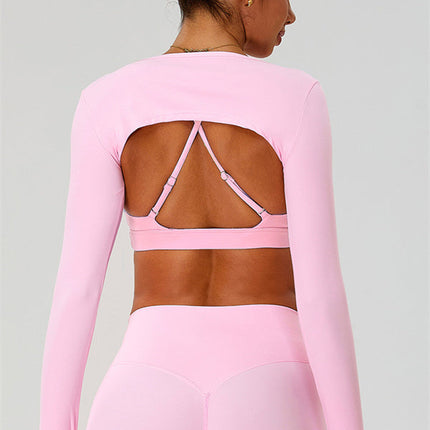 The Ember Sports Bra Crop Top Shorts 3-Piece Set