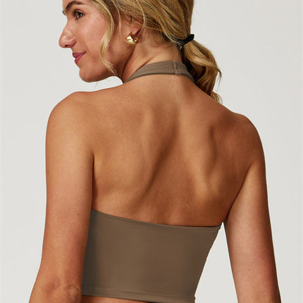 The Boost Halter Crop Top