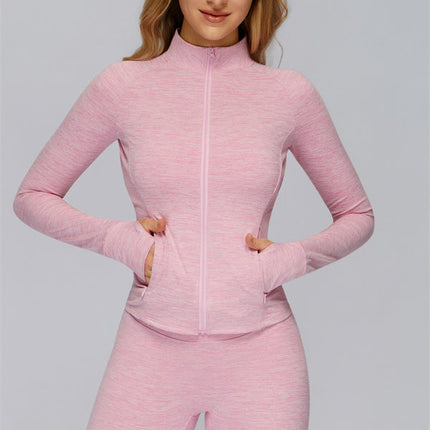 The Radiance Jacket Racerback Sports Bra Leggings 3-Piece Set
