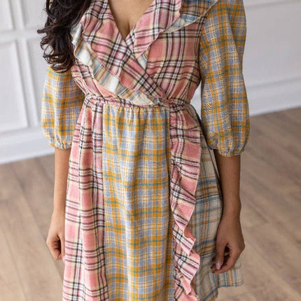Diverse Plaid Serenade Dress