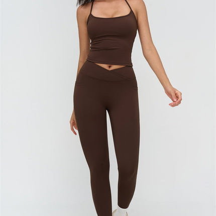 The BoldFit Crop Top Leggings 2-Piece Set