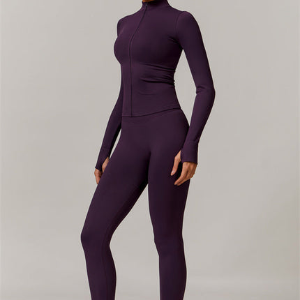 The Nova Luxe Jacket Sports Bra Leggings 3-Piece Set