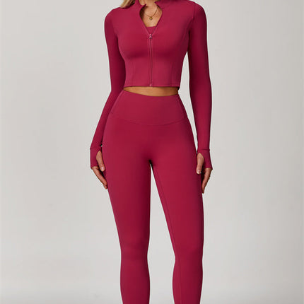 The Eloise Jacket Sports Bra Leggings 3-Piece Set