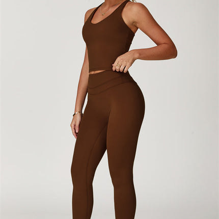 The Enigma Cross Back Vest Leggings 2-Piece Set