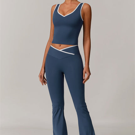 The Stamina Tank Top Flared Leggings 2-Piece Set