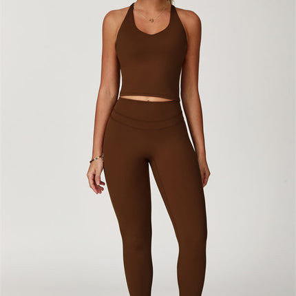 The Enigma Cross Back Vest Leggings 2-Piece Set