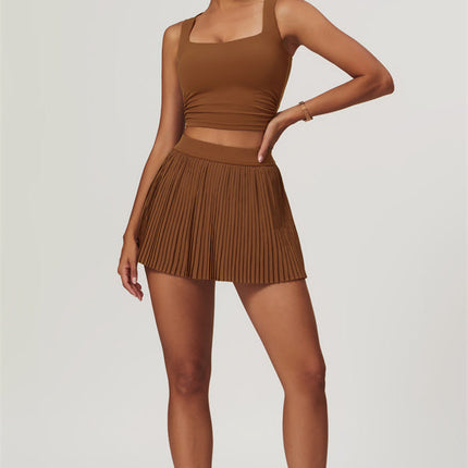 The Balance Crop Top Tennis Skirt 2-Piece Set