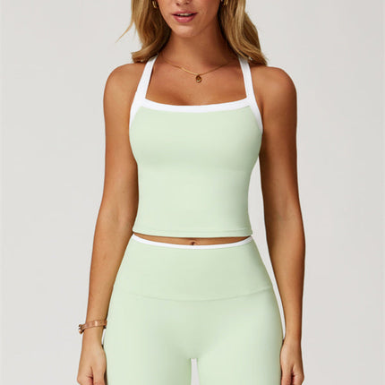 The Quest Cross Back Crop Top Leggings 2-Piece Set