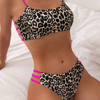 Leopard Print Rose Red / S