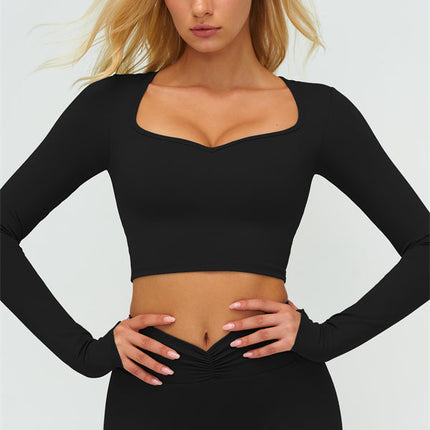 The Lushness Long Sleeve Crop top Shorts 2-Piece Set