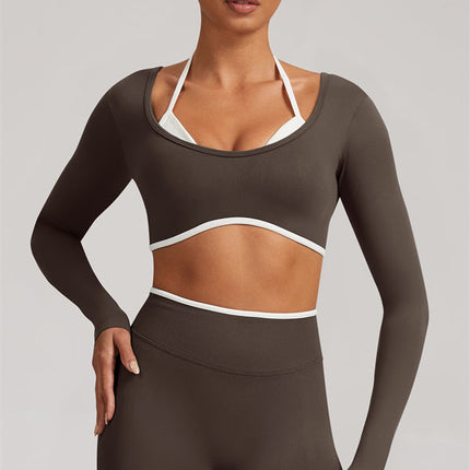 The Elevate Long Sleeve Crop top Leggings 2-Piece Set