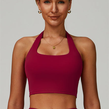 The Seraphine Halter Crop Top Shorts 2-Piece Set