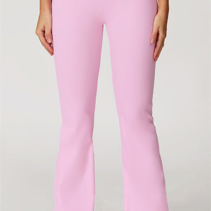 The Quest Cross Back Crop Top Flared Leggings 2-Piece Set