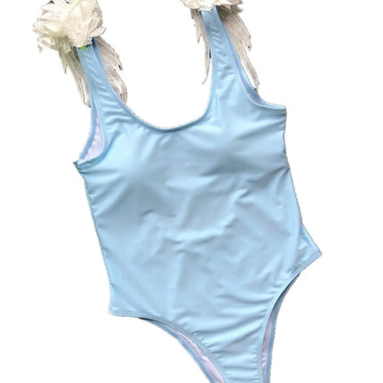 Backless Wide Strap Parent-Child Swimwear