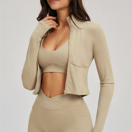 The Sizzle Zip Jacket Sports Bra Shorts 3-Piece Set