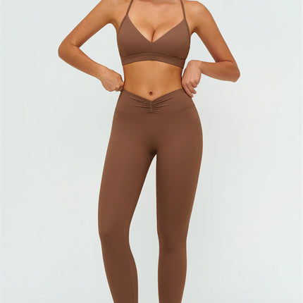 The Lushness Y-Back Sports Bra Leggings 2-Piece Set
