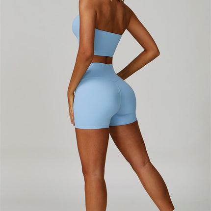 The Seraphine Halter Crop Top Shorts 2-Piece Set