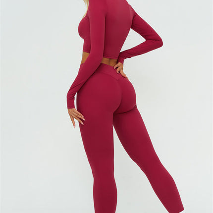 The Lushness Long Sleeve Crop top Leggings 2-Piece Set