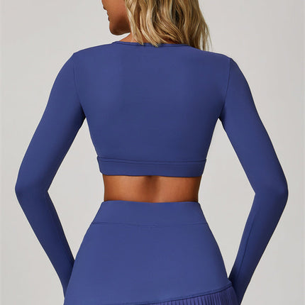 The Lavish Long Sleeve Cut-out Crop Top