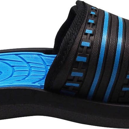 Norty Boy's Summer Comfort Casual Slide Flat Strap Shower Sandals Slip On Shoe