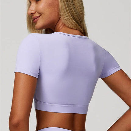 The Lavish Cut-out Crop Top Leggings 2-Piece Set