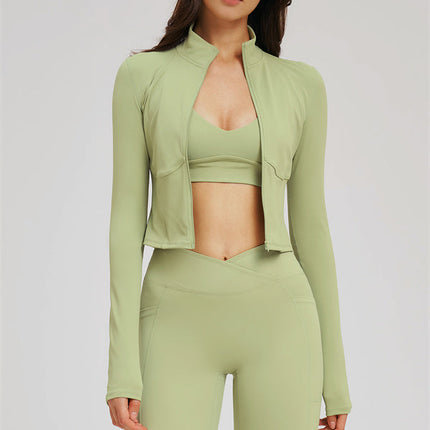 The Sizzle Zip Jacket Sports Bra Leggings 3-Piece Set