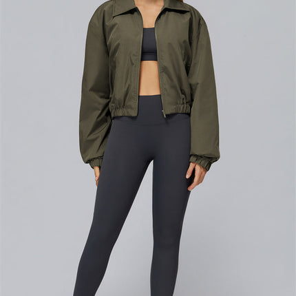 The Elle Form Crop Zip Jacket