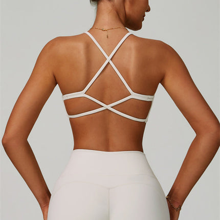 The Bold Cross Back Sports Bra Shorts 2-Piece Set
