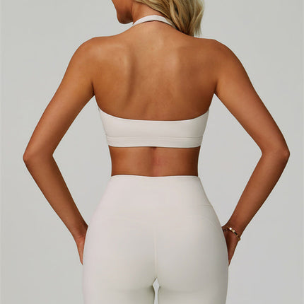 The Bold Halter Sports Bra Flared Leggings 2-Piece Set