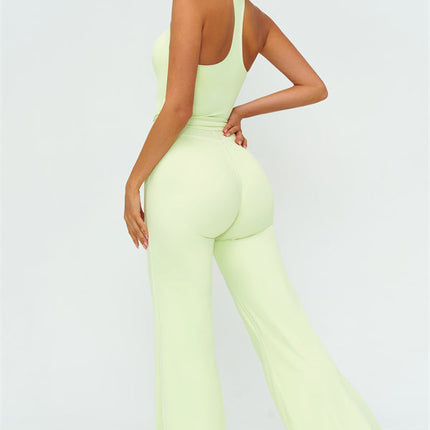 The Amara Crop Top Flared Leggings 2-Piece Set
