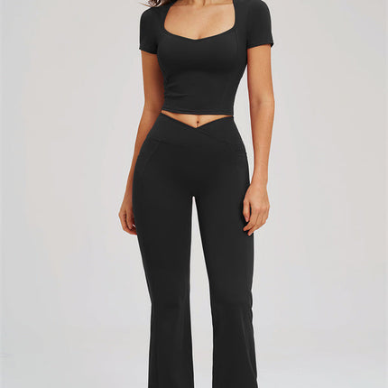 The Sizzle T-shirt Flared Leggings 2-Piece Set